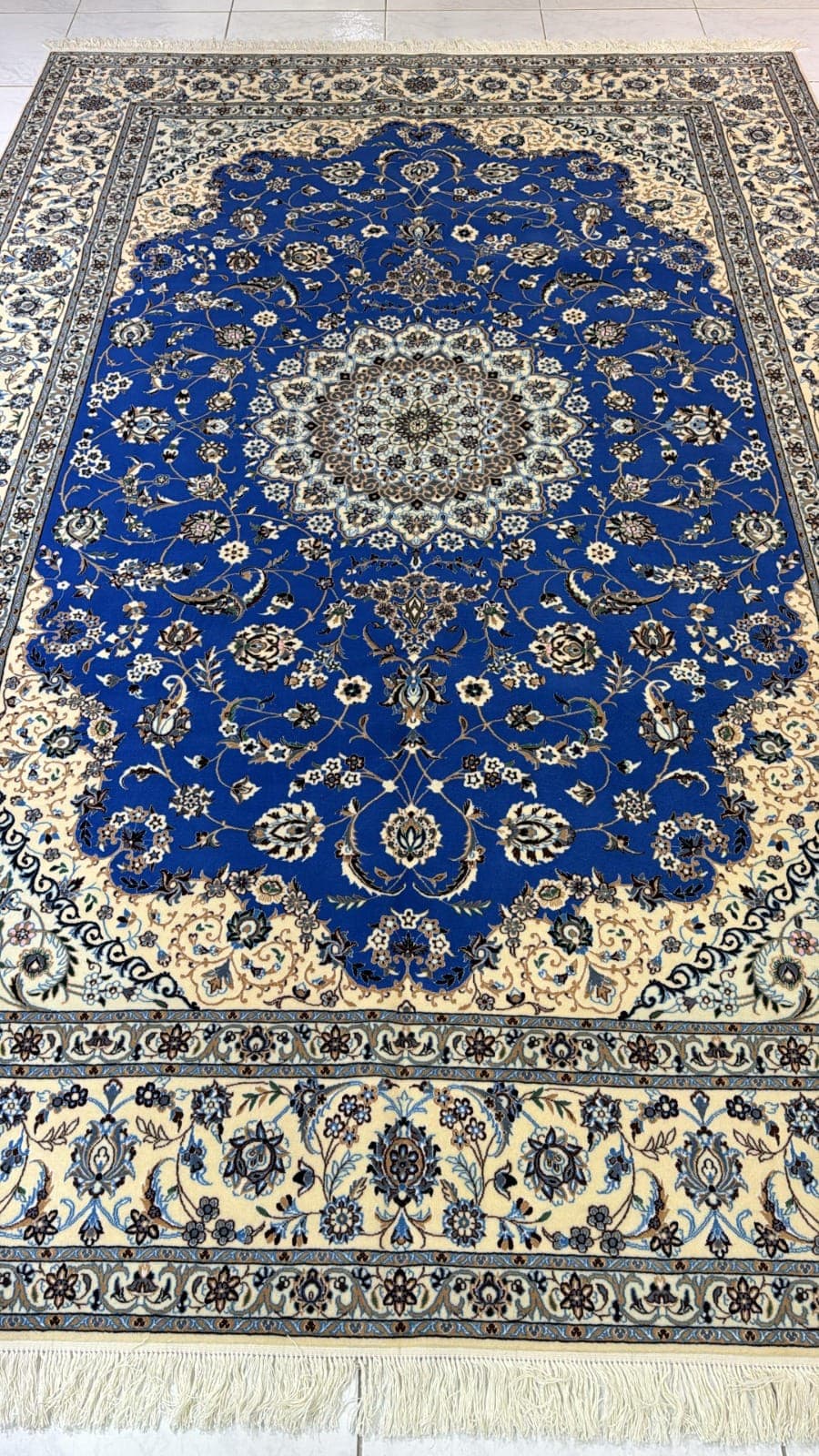 Handmade Iranian Nain Shishla Habibian Carpet – 2m x 3m, Persian Elegance and Craftsmanship view 4