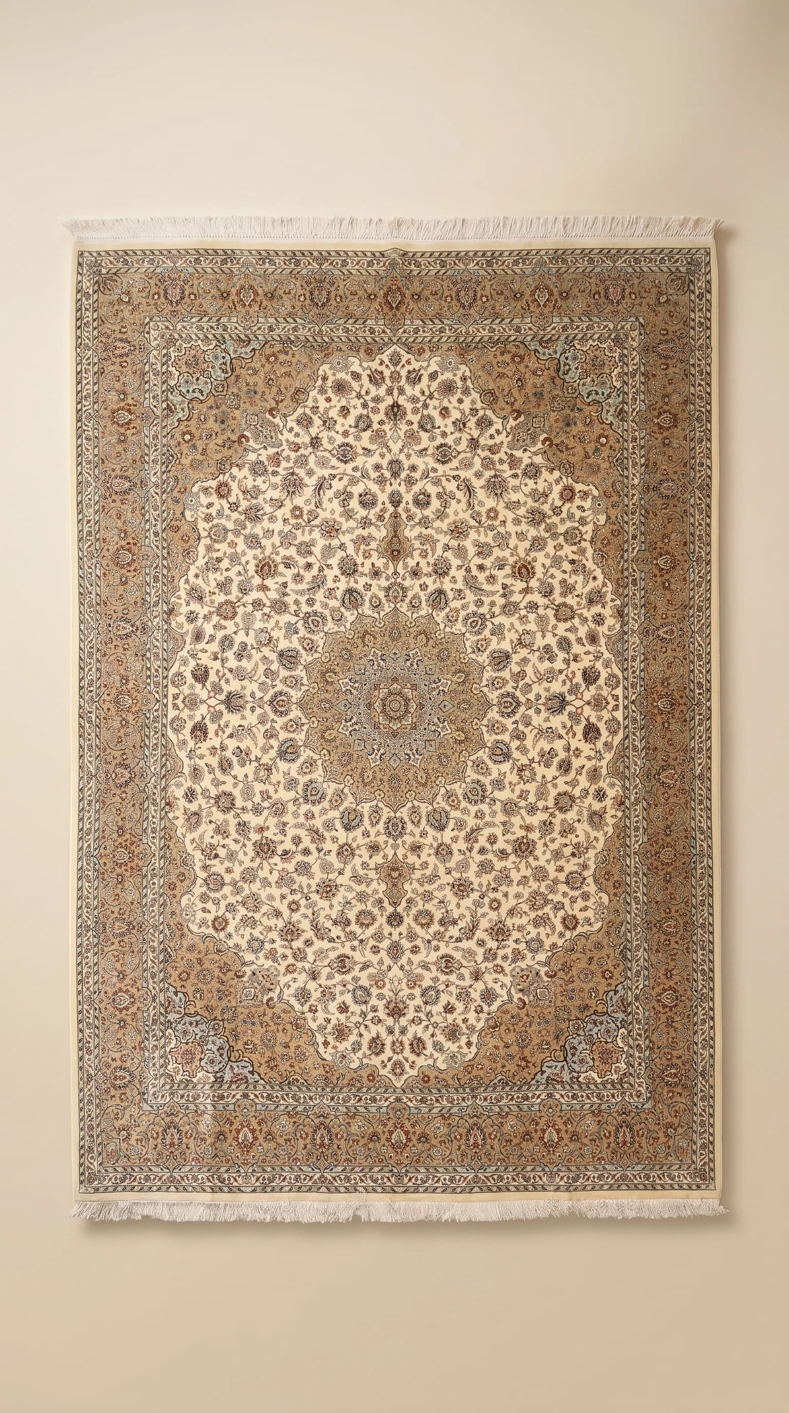 Persian Kashan Silk Carpet (Ref. 5750) – 2.10m x 3.12m, Handmade Elegance in Sharjah