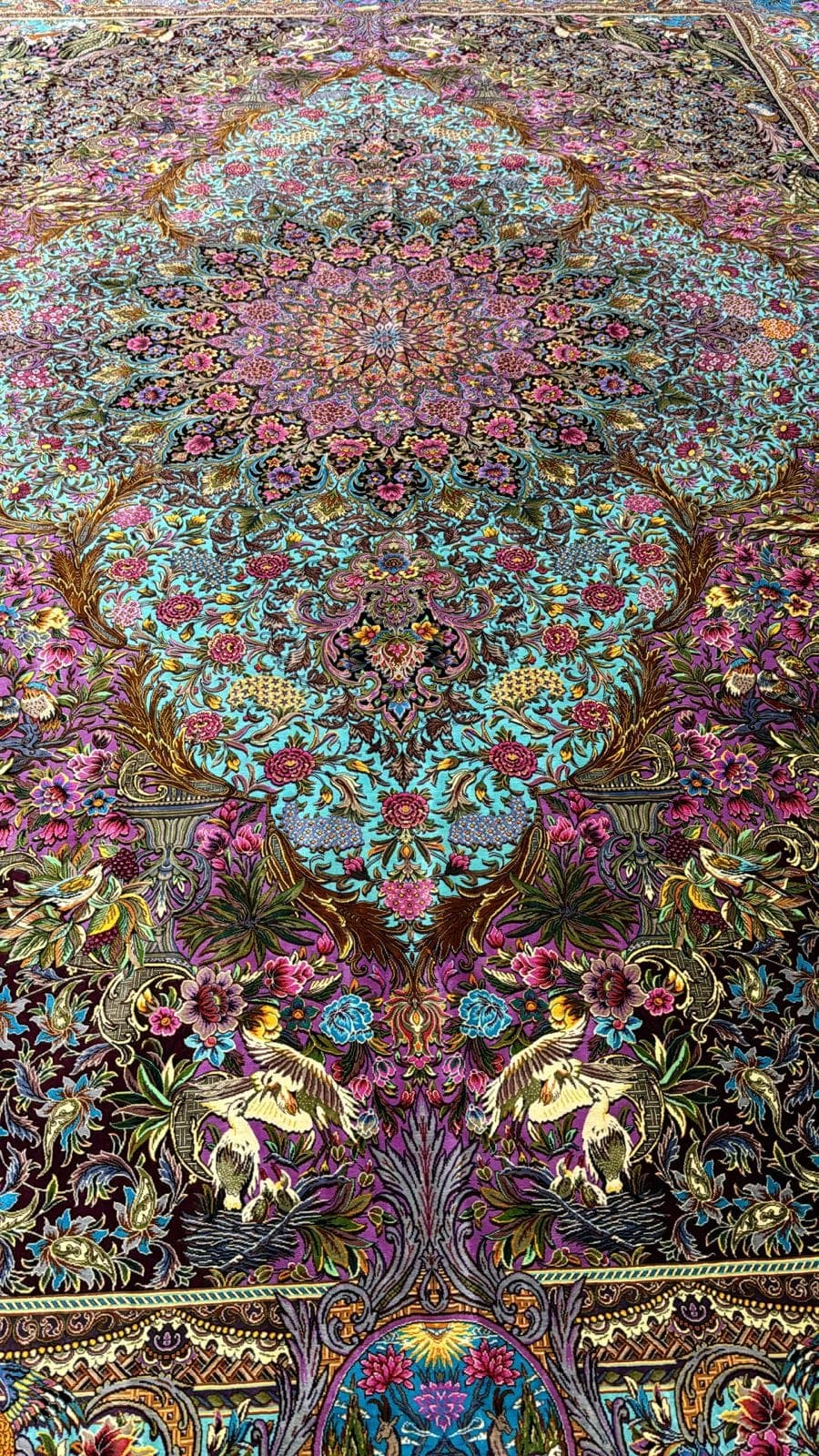 Luxury Pure Silk Iranian Handmade Carpet – 3.00m x 4.00m, Persian Elegance in Sharjah view 3