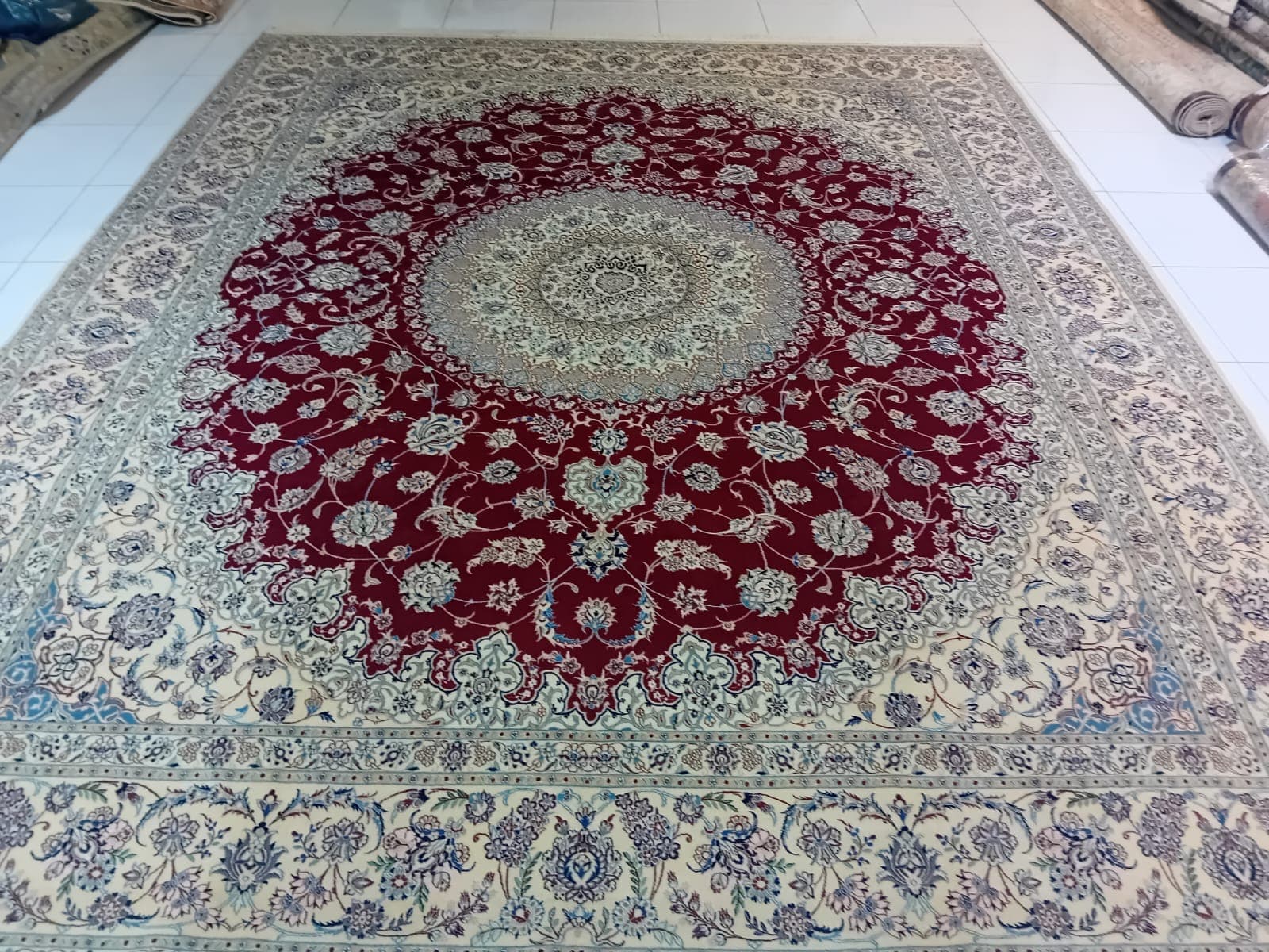 Handmade Nain Carpet view 2