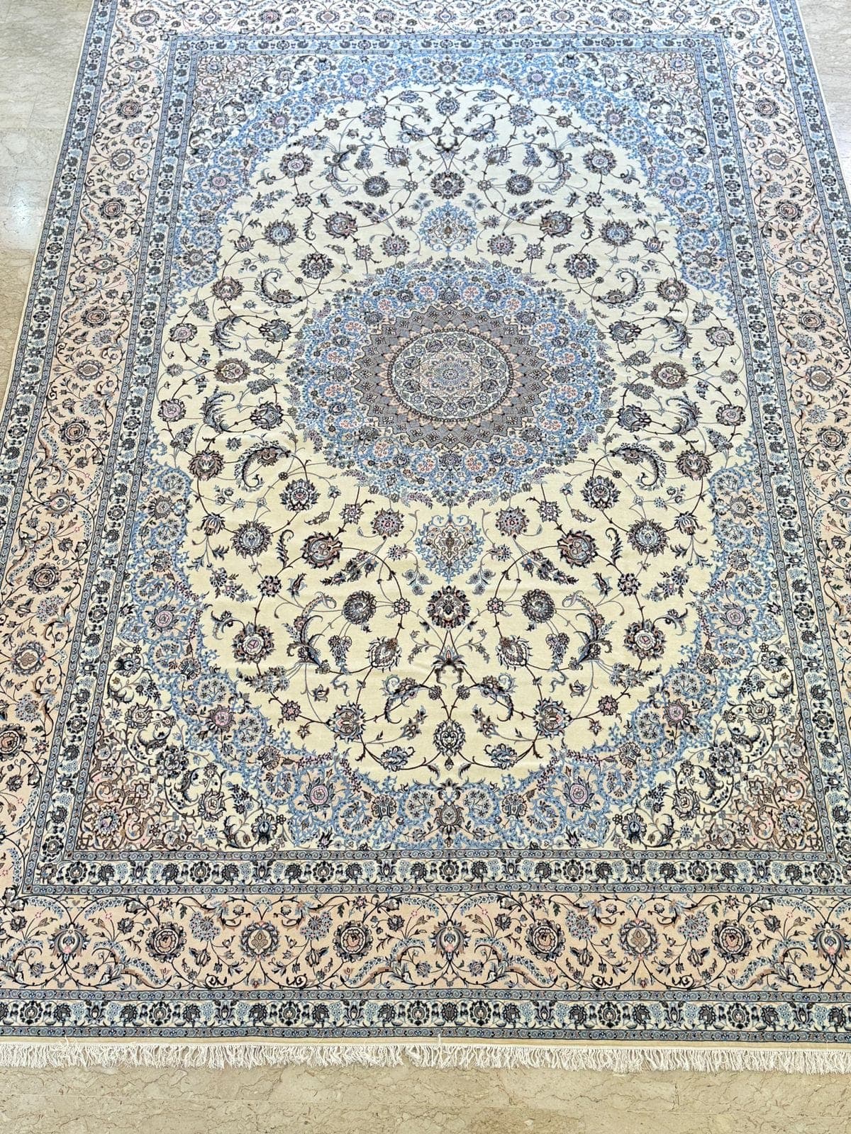 Persian Nain Habibian Carpet Made of Wool & Silk view 2