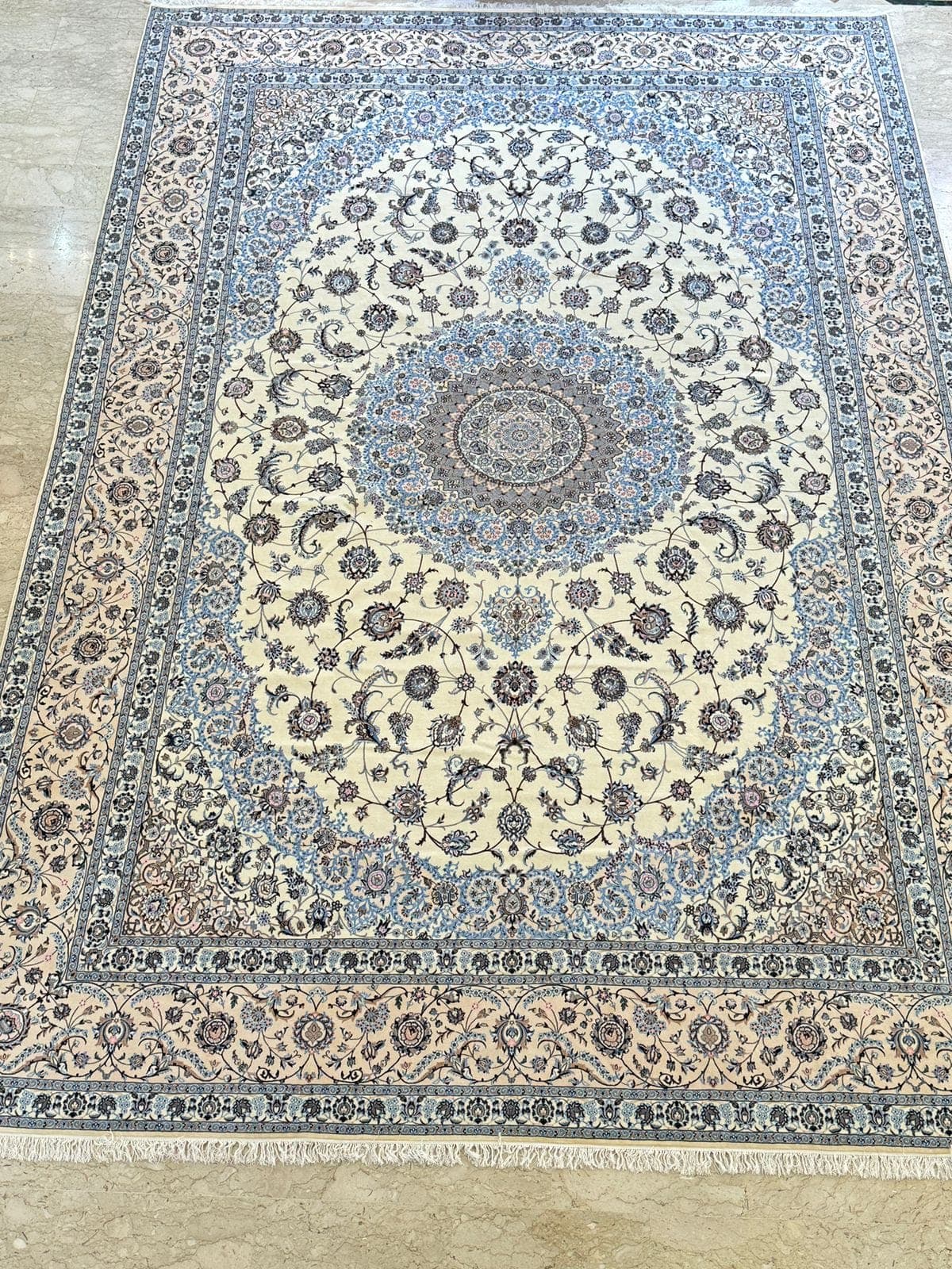 Persian Nain Habibian Carpet Made of Wool & Silk view 3