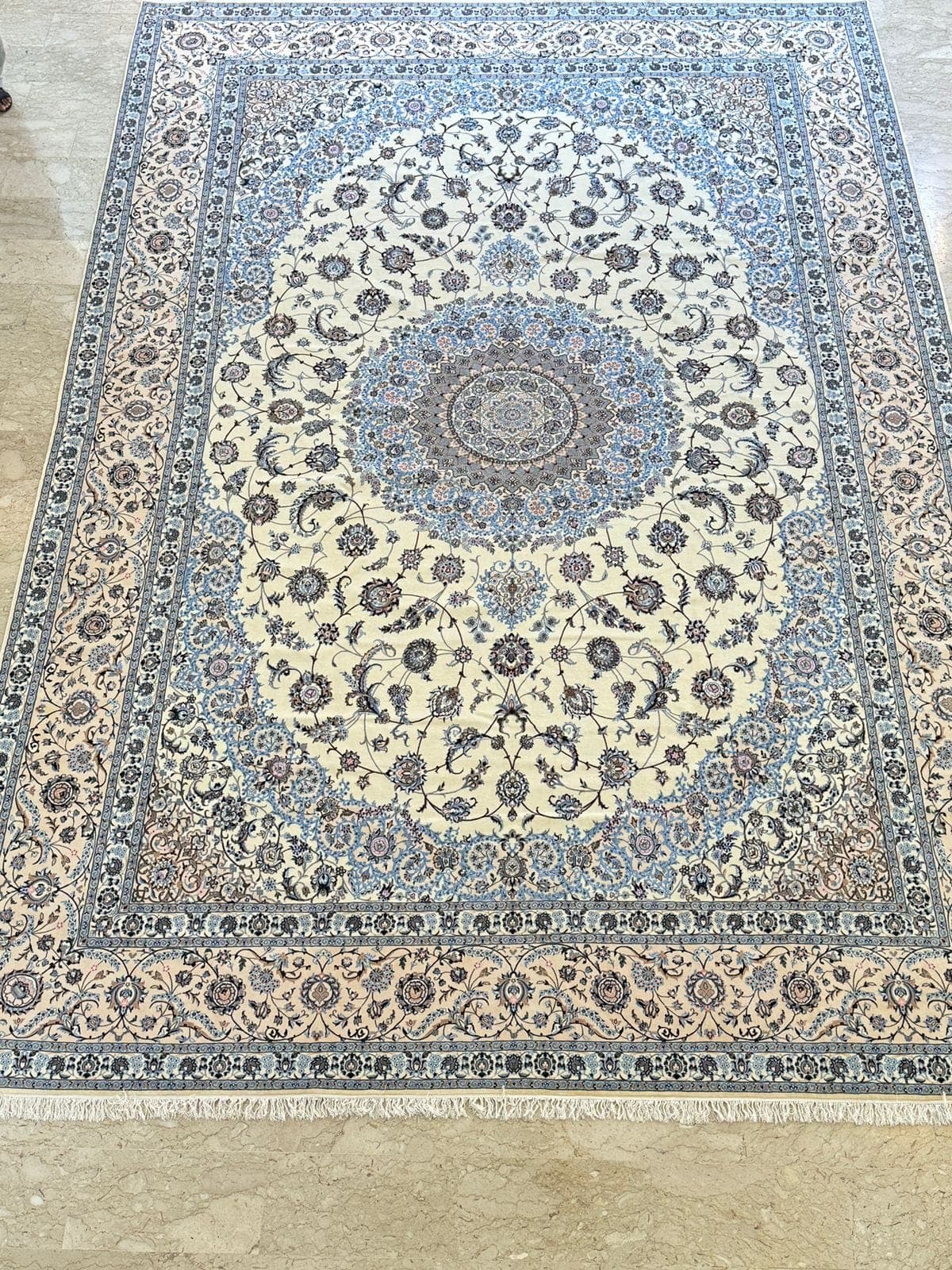Persian Nain Habibian Carpet Made of Wool & Silk view 4