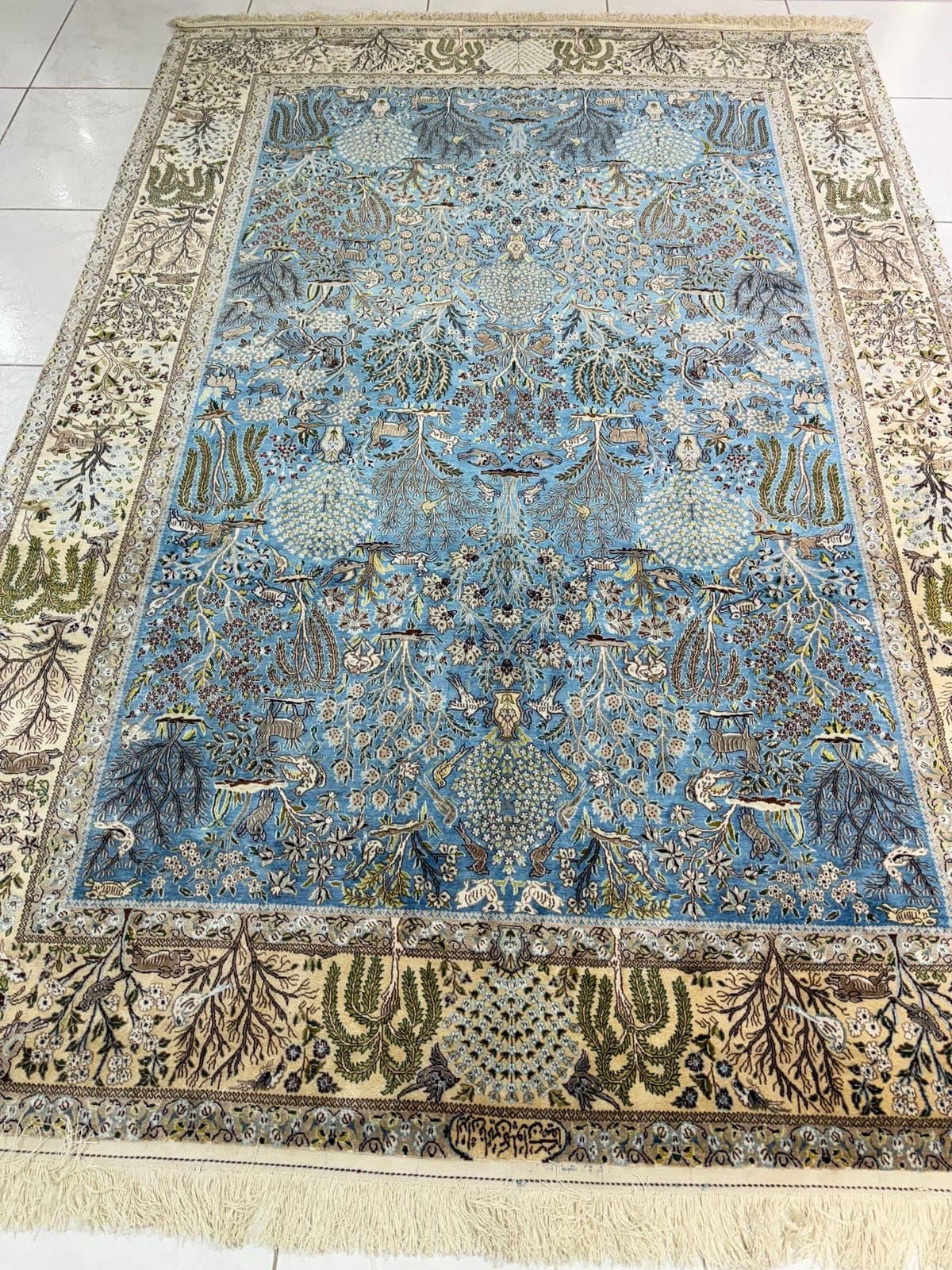Nain Pahlavi Safaa Persian Carpet (2.40m x 1.67m) view 2