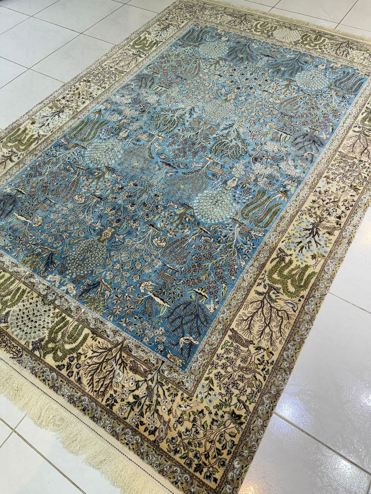 Nain Pahlavi Safaa Persian Carpet (2.40m x 1.67m) view 3