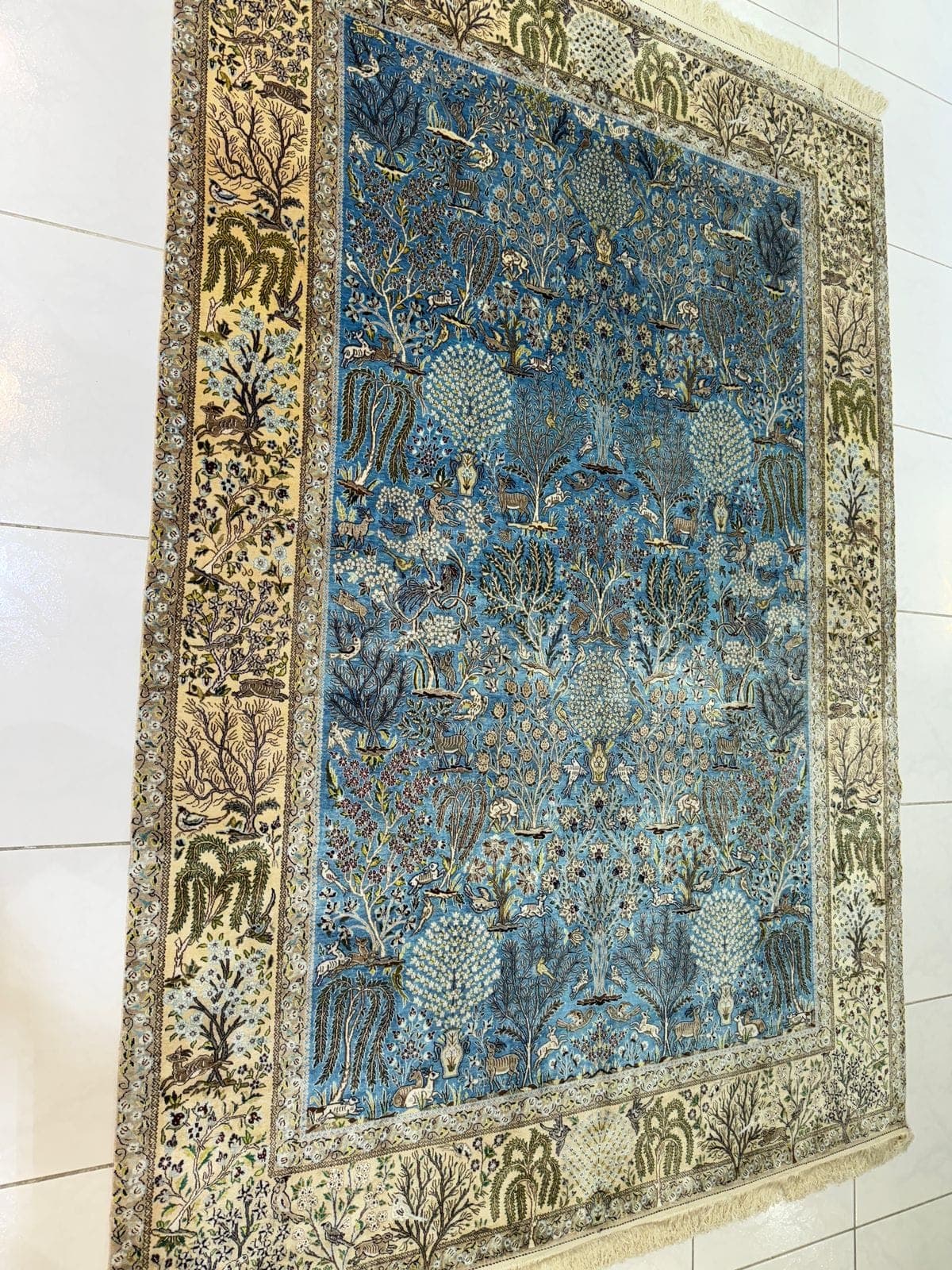 Nain Pahlavi Safaa Persian Carpet (2.40m x 1.67m) view 6