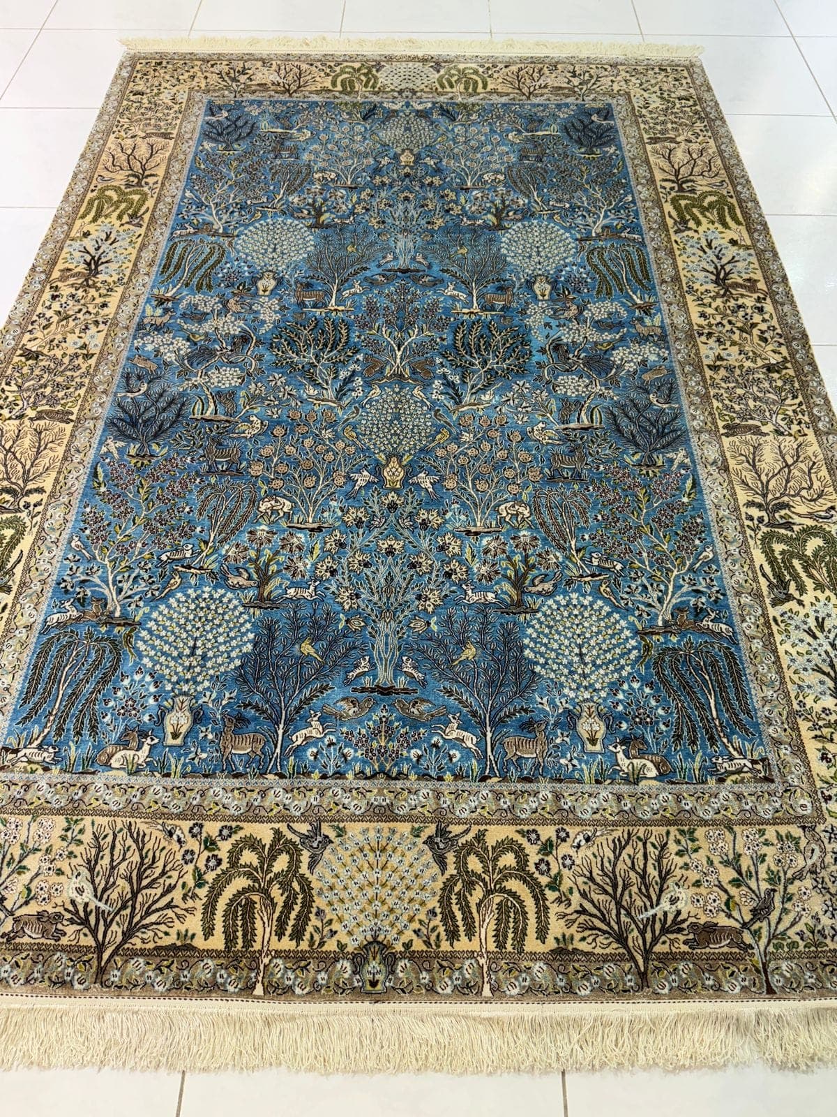 Nain Pahlavi Safaa Persian Carpet (2.40m x 1.67m) view 7