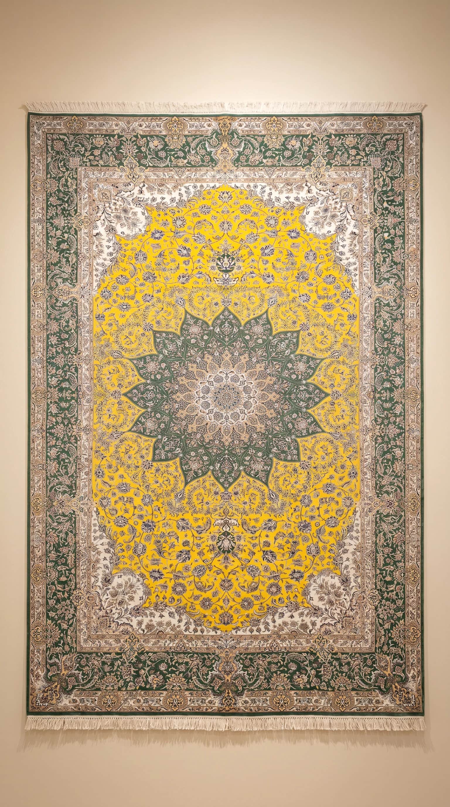 Naeen Wool & Silk Iranian Handmade Carpet – 5.00m x 8.00m, Persian Luxury in Sharjah, Nain, Iran