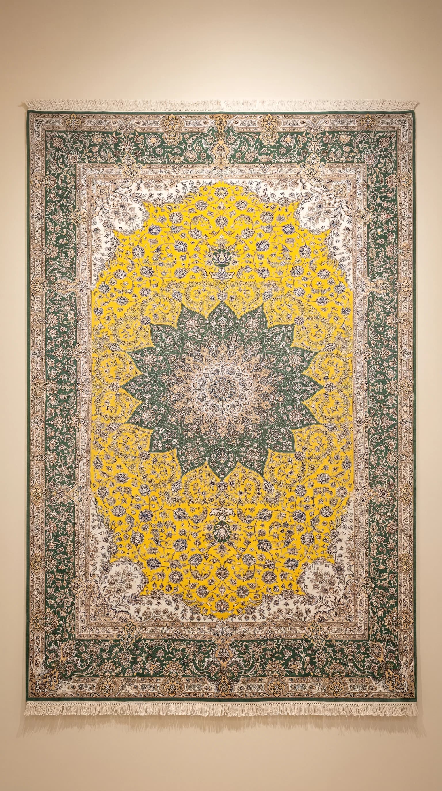 Naeen Wool & Silk Iranian Handmade Carpet – 5.00m x 8.00m, Persian Luxury in Sharjah