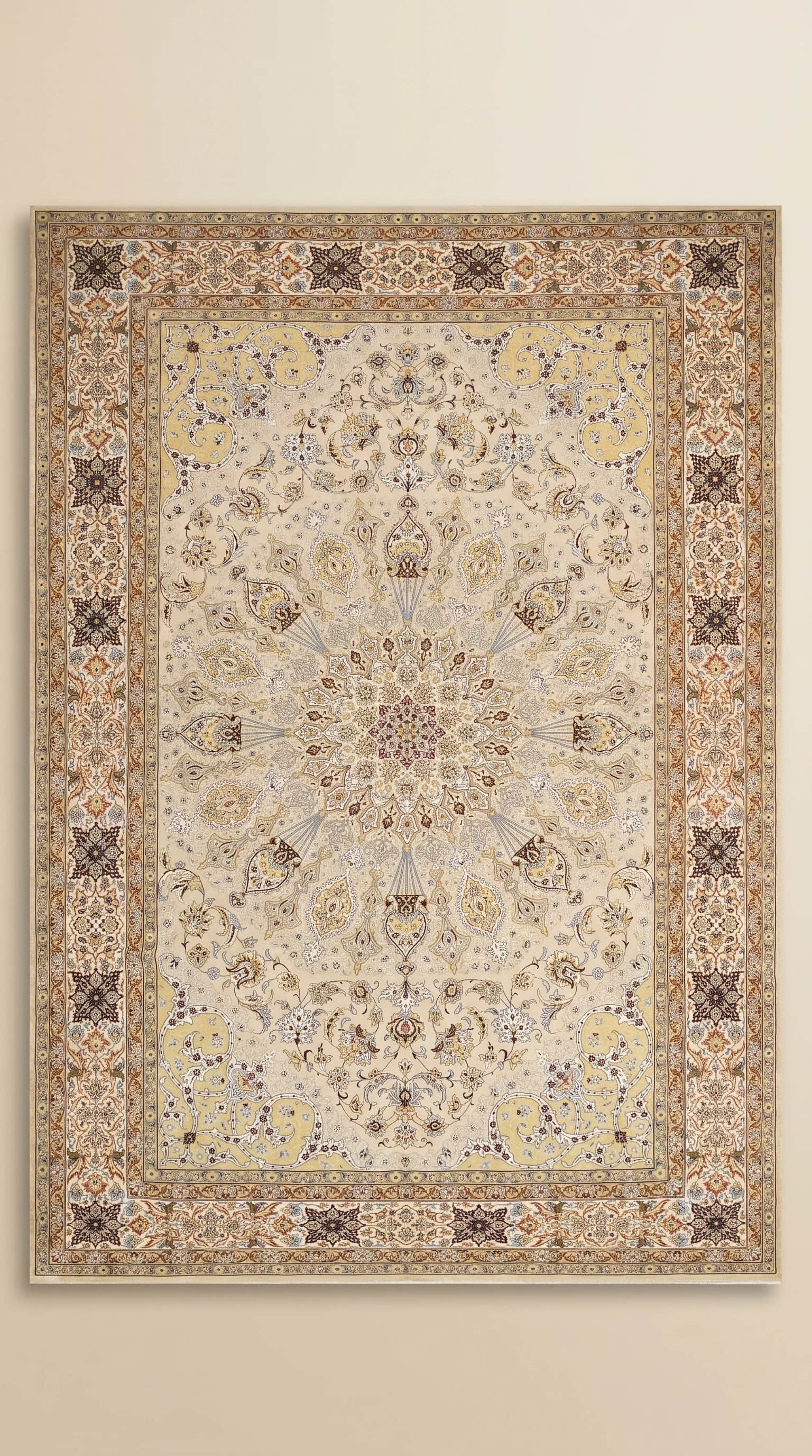 High-Quality Esfahan Emadsada Carpet from Iran – 2.05m x 3.20m, Available as Pair, Isfahan, Iran