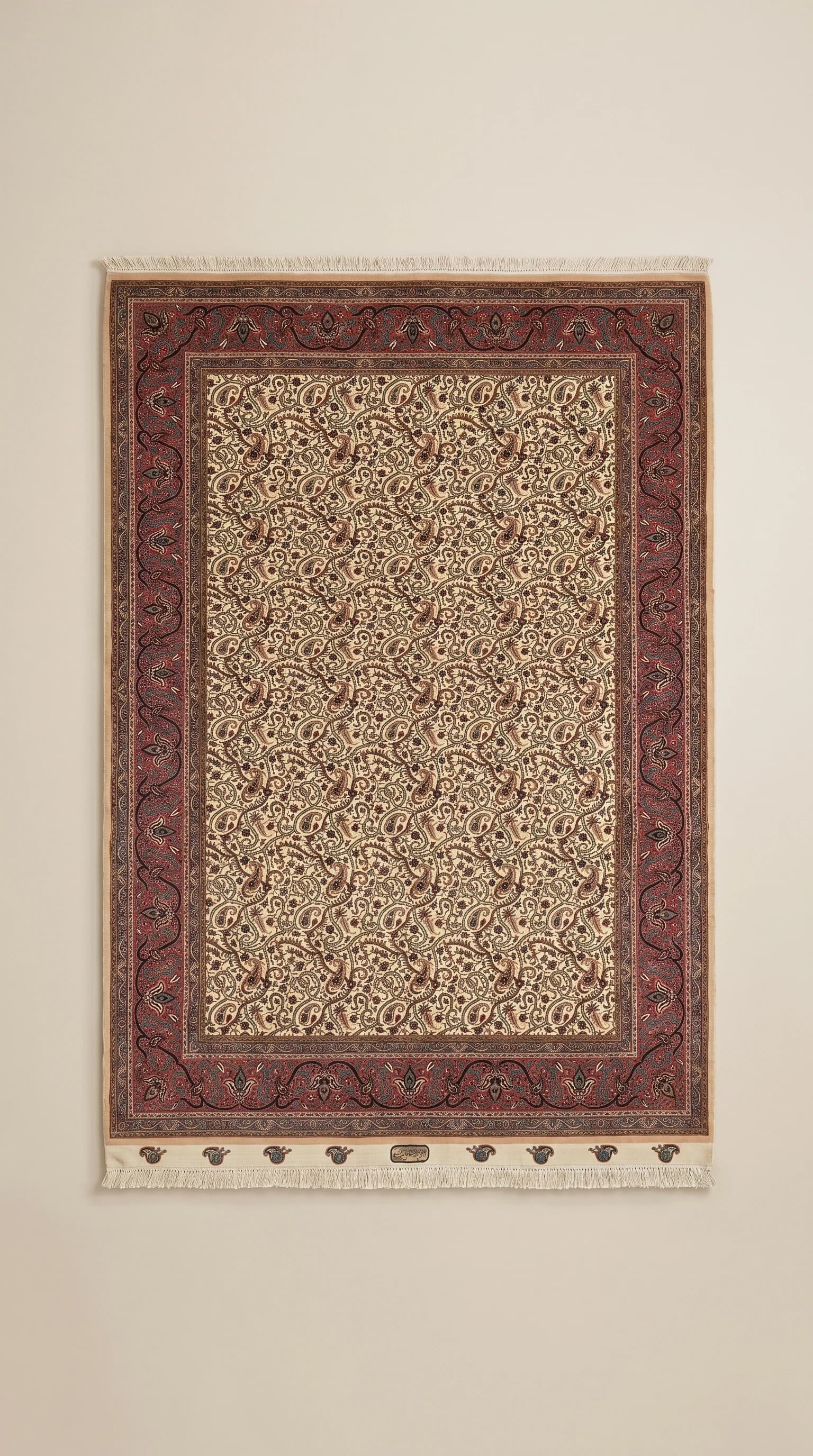 Handmade Iranian Tabriz Wool & Silk Carpet – 2.00m x 3.00m | Premium Persian Craftsmanship in UAE
