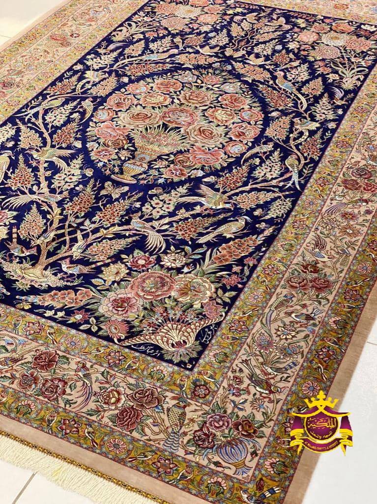 High-Quality Pure Silk Persian Carpet From Mir Mehdi Family view 2